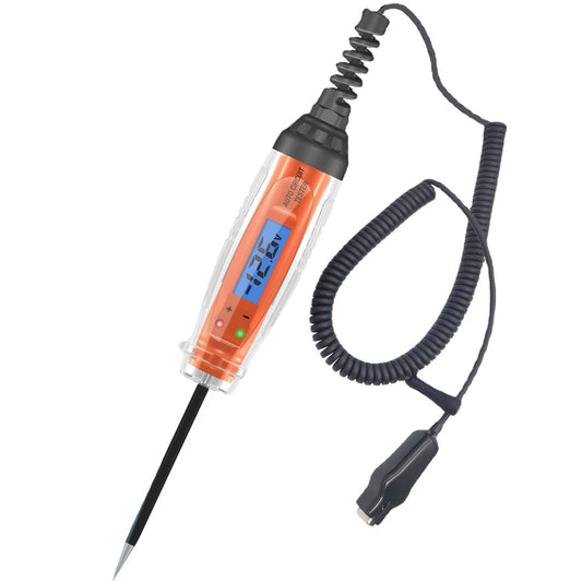 Automotive Test Light Dc 3-60v Light Tester Heavy Duty Auto Ciruit Tester Electric Test Pen Orange