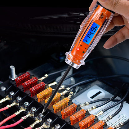 Automotive Test Light Dc 3-60v Light Tester Heavy Duty Auto Ciruit Tester Electric Test Pen Orange