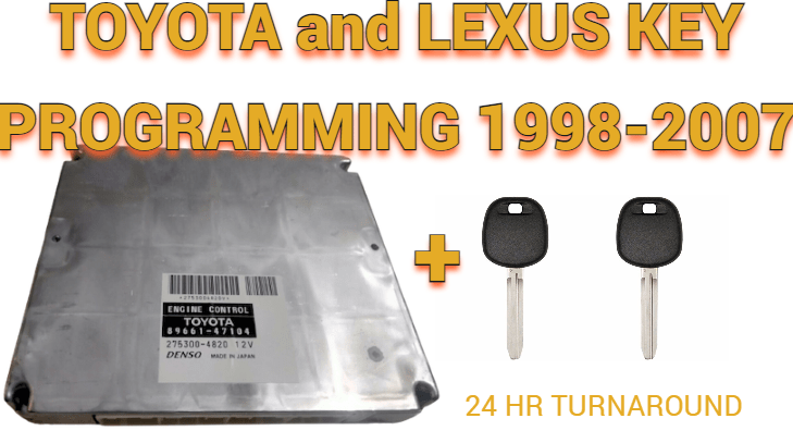 toyota and lexus all keys lost programming